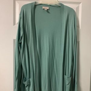 Loft, open cardigan.